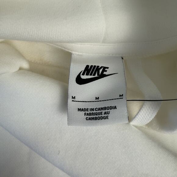 Nike Club Fleece Oversized Mock-Neck Sweatshirt Womens Medium FB8664-100 White - Picture 9 of 10